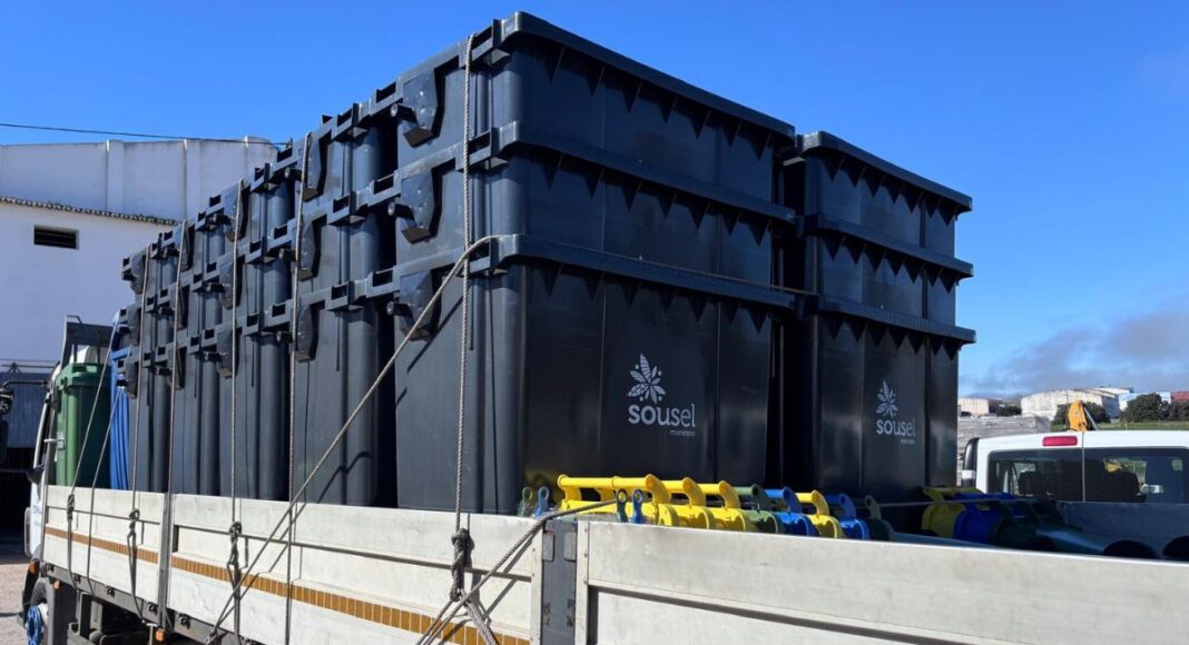 Município de Sousel renova contentores de lixo em todo o concelho para reforçar higiene e sustentabilidade