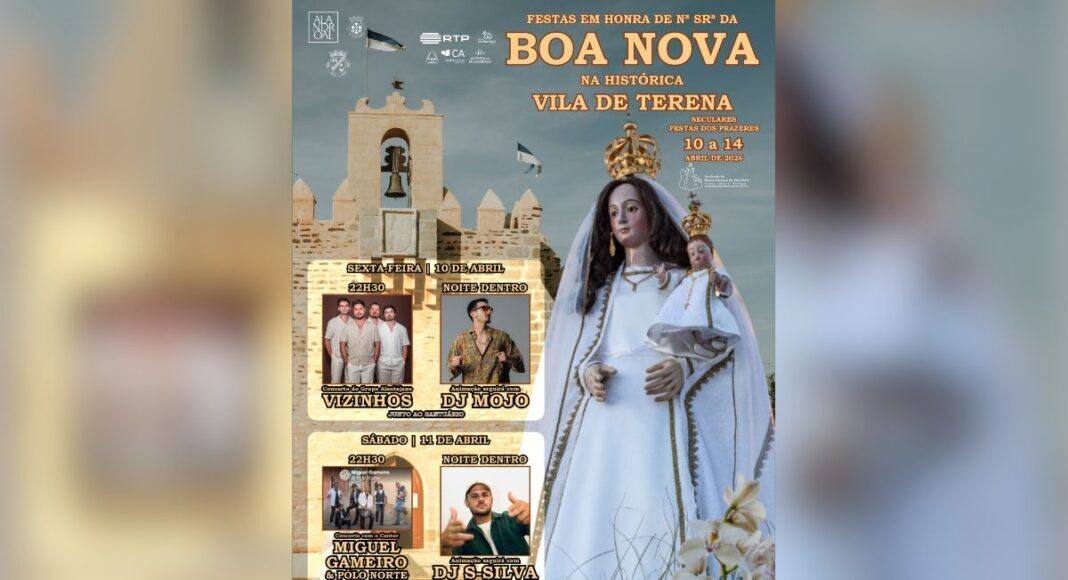 Alandroal: Festas da Boa Nova regressam a Terena com Vizinhos e Miguel Gameiro entre os destaques