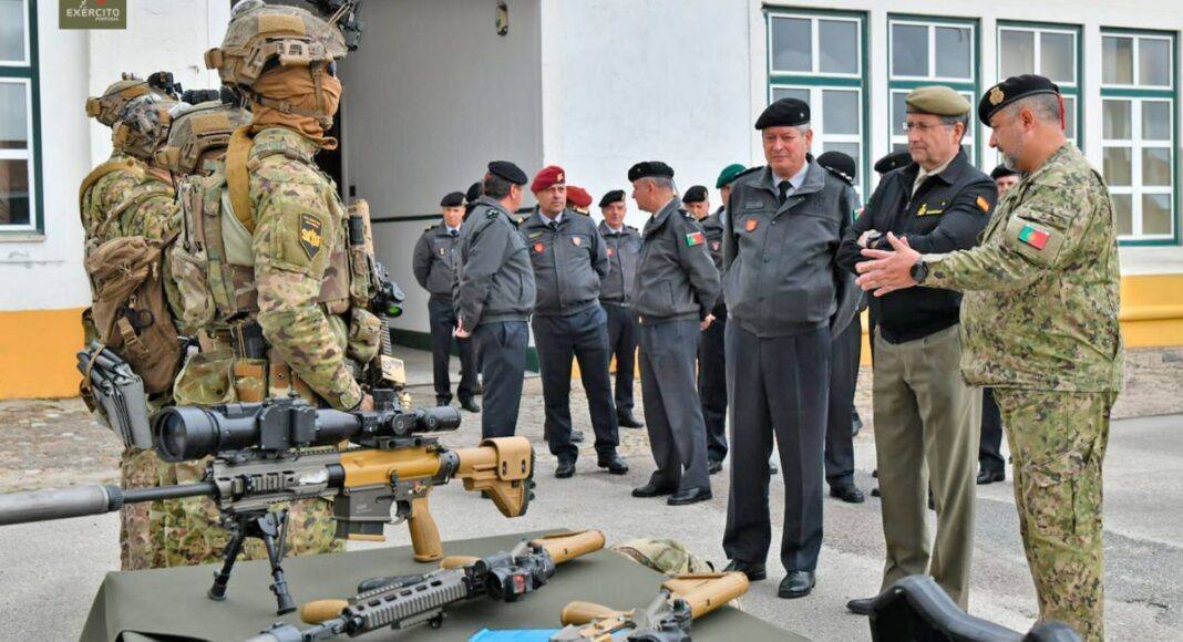 Exército Português mostra capacidades em Vendas Novas durante visita do Chefe do Estado-Maior de Espanha