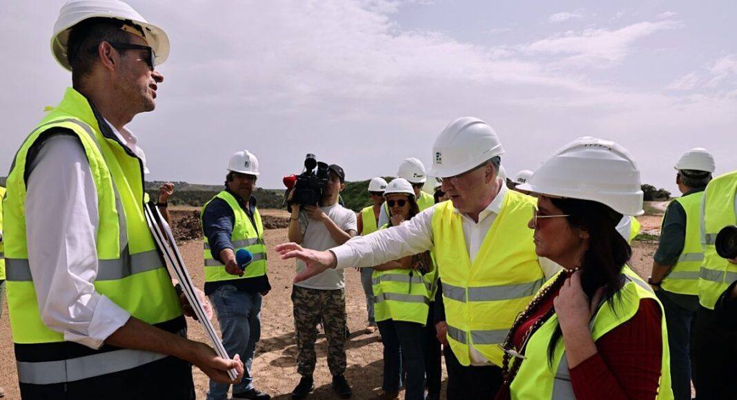 Ministro da Agricultura visitou obra do circuito hidráulico de Reguengos de Monsaraz