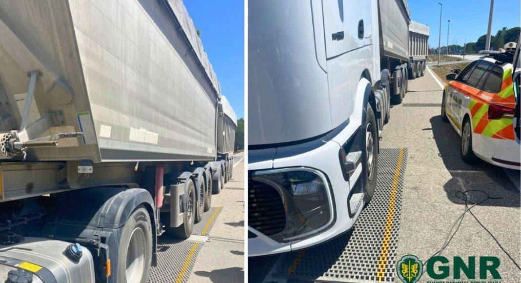Circulava com 112 toneladas na A2: GNR deteta infrações em operação em Grândola
