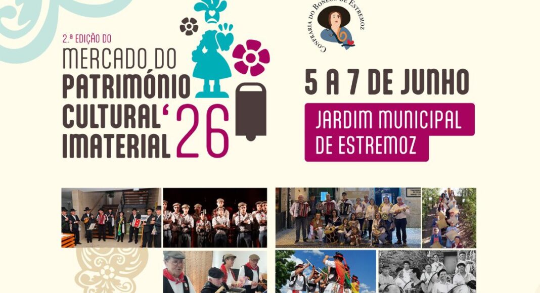 Estremoz: Mercado do Património Cultural Imaterial no fim de semana no jardim municipal